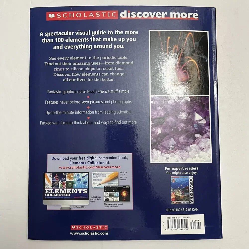 Scholastic Discover More The Elements by Dan Green Paperback Science Book